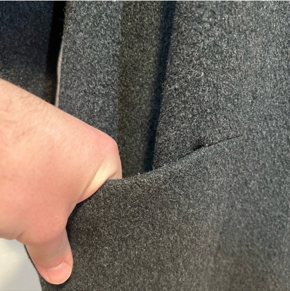 Fairbrooke Saks Fifth Avenue Womens Gray Wool Coat - Picture 3 of 10